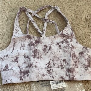 Vipones. Sports bra marble size small new.